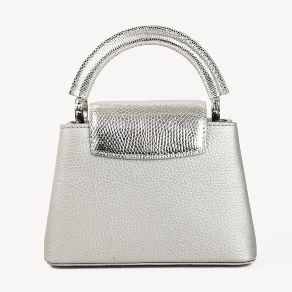 Louis Vuitton Varanus Salvator Lizard Flower Chain Capucines Mini Silver - Picture 4 of 15